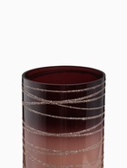 Ваза "Золотые линии на коричневом" d-12 см, 40 см - фото 52333554