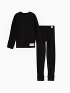 Термобельё детское (лонгслив, брюки) MINAKU, рост 86 см, чёрное - Фото 1