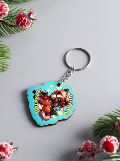 Брелок для ключей на кольце «Лошадь. Ярких событий», 4×4.5 см