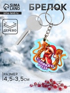Брелок для ключей на кольце «Лошадь. Удачного года», 4.5×3.5 см - Фото 1