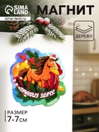 Магнит на холодильник «Лошадка. Приношу удачу», 7×7 см - Фото 1