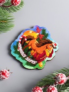 Магнит на холодильник «Лошадка. Приношу удачу», 7×7 см - фото 809144514