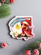 Магнит на холодильник «Лошадка. Счастливых моментов», 7?6.5 см (комплект 4 шт) - фото 52333646