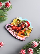 Магнит на холодильник «Лошадка. С Новым годом», 7.5×6.5 см - Фото 3