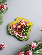 Магнит на холодильник «Лошадка. Счастья, Здоровья», 6.5×7 см - фото 809161283