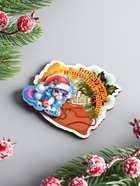 Магнит на холодильник 3D «Конь новогодний. Богатства и процветания», 7?7 см (комплект 3 шт) - фото 52333712