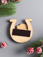 Магнит на холодильник 3D «Конь новогодний. Здоровья», 6×6.5 см 10902986