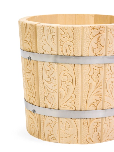 Ковш - черпак для бани и сауны, 1.5 л, липа, нержавеющий обруч, 49 см