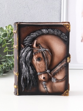 Фигурка гипс «Книга: Лошадь», 21×7.5×16.5 см, коричневый