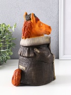 Копилка для денег «Конь в пальто», гипс, 24×12.5×16.5 см, бронзовый твид 10894142 - фото 16985827