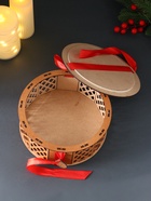 Деревянная шкатулка подарочная «Новогоднего настроения», упаковка, 18.5×19.5×7.5 см - Фото 6