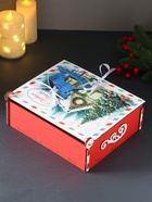 Деревянная шкатулка подарочная «С Новым Годом», упаковка с фигуркой, 24×20×9 см - Фото 3