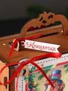 Деревянная копилка для денег подарочная «Лошадка с ёлкой», для купюр, монет, 16.5×16×9.5 см - Фото 5