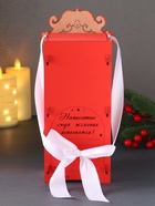 Деревянная шкатулка подарочная «Лошадка 2026», упаковка с фигуркой, 12×10×27, красный - Фото 4