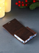 Новогодняя деревянная шкатулка-книга «Лошадка и Дед Мороз», для сертификатов, денег, 9.8×8.5×2 см - Фото 5