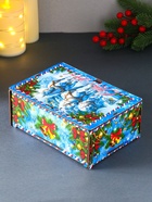 Новогодняя шкатулка подарочная «Кони: Тройка», для подарков, самосборная, 20×13.6×8 см - фото 809161482 Новогодняя шкатулка подарочная «Кони: Тройка», для подарков, самосборная, 20×13.6×8 см - фото 809161482