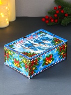 Новогодняя шкатулка подарочная «Кони: Тройка», для подарков, самосборная, 20×13.6×8 см - фото 809161483 Новогодняя шкатулка подарочная «Кони: Тройка», для подарков, самосборная, 20×13.6×8 см - фото 809161483