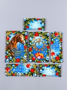 Новогодняя шкатулка подарочная «Коричневая лошадь», для подарков, самосборная, 20×13.6×8 см - фото 809161500