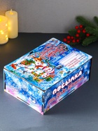 Новогодняя шкатулка подарочная «Снеговики», для подарков, самосборная, 28×19.5×11 см - Фото 3