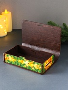 Новогодняя деревянная шкатулка-книга «Конь в мантии с короной: С Новым годом!», для подарков,19×13×5 см - Фото 6