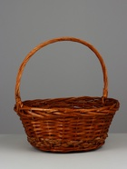 Корзина плетёная для хранения, ива, круглая, коричневая, набор 3 шт. - Фото 3