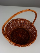 Корзина плетёная для хранения, ива, круглая, коричневая, набор 3 шт. - Фото 4