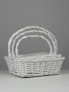 Набор корзин плетёных Danville, 3 шт., ива, белый - Фото 2