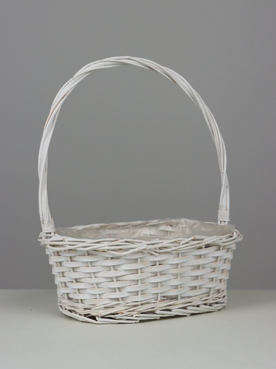 Корзина плетёная Decatur, ива, белый