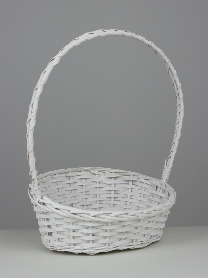 Корзина плетёная Diamond, ива, белый - Фото 1