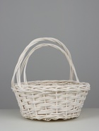 Корзина плетёная для хранения, ива, круглая, белая, набор 2 шт. - Фото 2