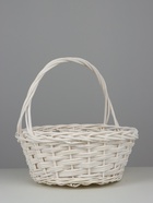 Корзина плетёная для хранения, ива, круглая, белая, набор 2 шт. - Фото 3