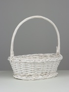 Корзина плетёная для хранения Fresno, ива, овальная, белая, набор 3 шт. - Фото 3