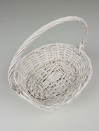 Корзина плетёная для хранения Fresno, ива, овальная, белая, набор 3 шт. - Фото 4