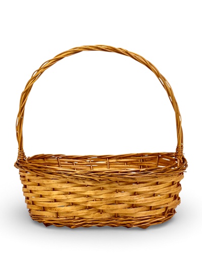 Корзина плетёная для хранения Garden, ива, овальная, цвет натуральный, набор 3 шт.