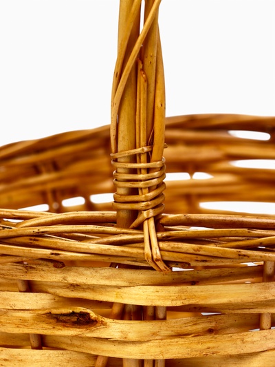 Корзина плетёная для хранения Garden, ива, овальная, цвет натуральный, набор 3 шт.