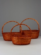 Корзина плетёная для хранения Garden, ива, овальная, цвет натуральный, набор 3 шт. - Фото 10