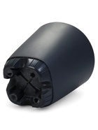 Горшок для цветов «Гранд», 28 л, d=37 см, h=38 см, пластиковый, с прикорневым поливом, графитовый - фото 60865919