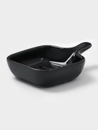 Соусники с ручкой Доляна «Сковорода», набор 4 шт., 50 мл, керамика, чёрные - Фото 2