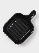 Соусники с ручкой Доляна «Сковорода», набор 4 шт., 50 мл, керамика, чёрные - Фото 3