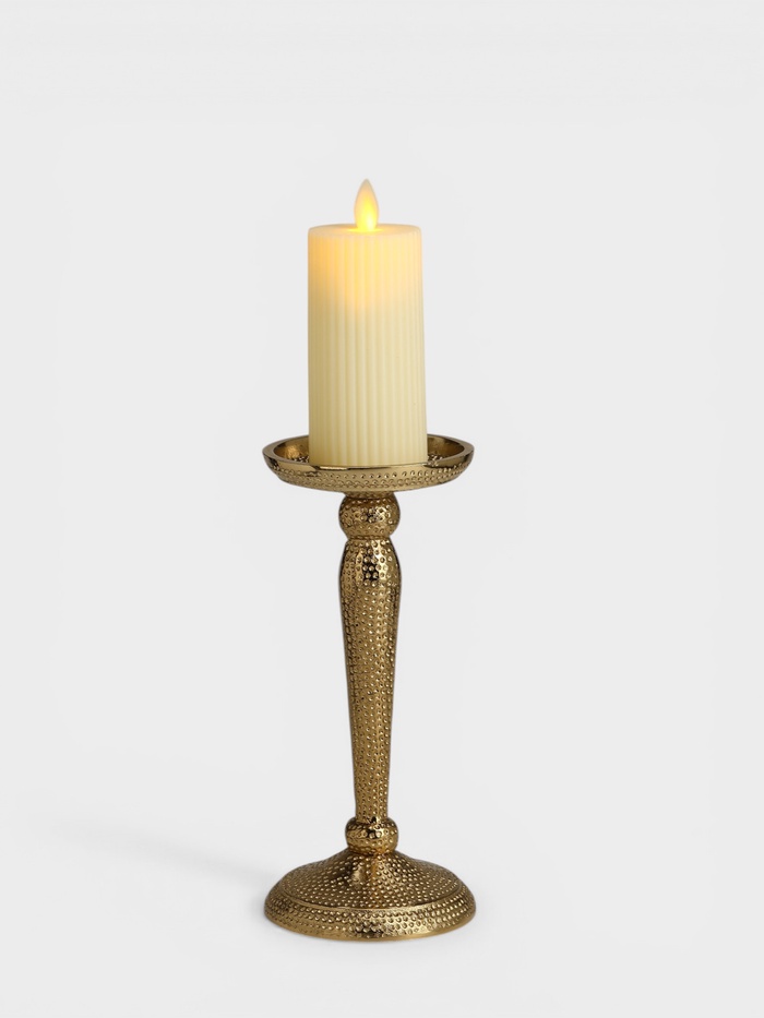 Подсвечник «Звездная пыль», 10×10×23 см, алюминий