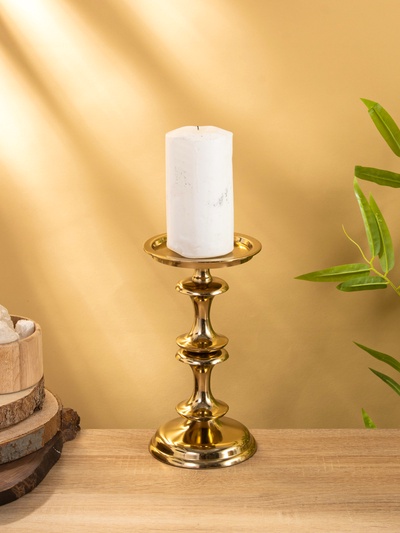 Подсвечник «Эйфория», 12×12×23 см, алюминий