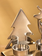 Подсвечник на 4 свечи «Рудольф и ёлки», 30×9×15 см, алюминий - Фото 7