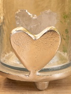 Подсвечник со стеклом «Сердце», 10×10×10 см, алюминий 10653474