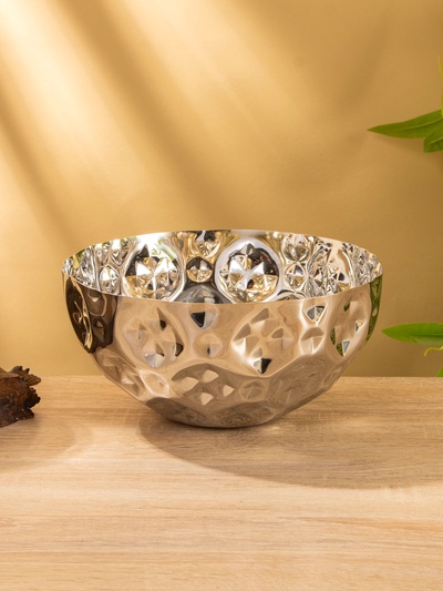 Миска гранёная, 20×20×10 см, нержавеющая сталь