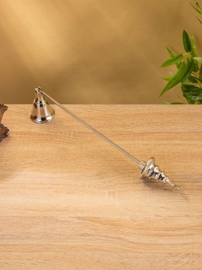 Гаситель для свечей «Ёлочка со звездой», 33.5×5×8 см, алюминий