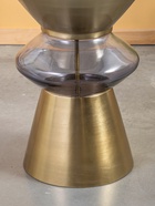 Стол кофейный "Карамель" 40,5х40,5х53,5 см, железо, стекло 10789394 - фото 17035615