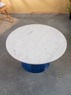 Столик журнальный «Глазурь», 81×81×42.5 см, железо, мрамор - Фото 2