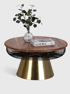 Столик журнальный «Венский кофе», 81×81×42.5 см, железо, дерево - Фото 4