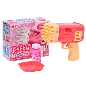 {{photo.Alt || photo.Description || 'УЦЕНКА Генератор мыльных пузырей "Веселье" розового цвета 7.5х17х14.5 см'}}