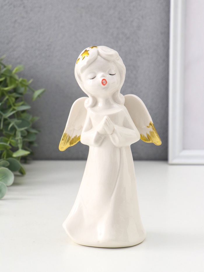 Фигурка керамика «Ангел поющий», 10×6.5×18.5 см